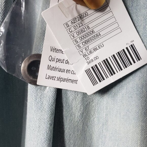 UO BDG Women's Highrise Ombre Light Wash Wide-Leg Jeans Sz 10 (1160) - Picture 8 of 8